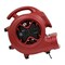 Xpower Air Mover W/ GFCI Power Outlets for Daisy Chain, 1/3 HP, 2400 CFM, 3.8 Amps, 4 Positions, 3 Speeds X-600A-Red - alternate 6